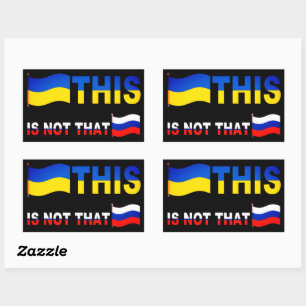 Oekraïne Dit is niet Rechthoekige Sticker