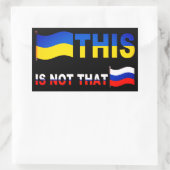 Oekraïne Dit is niet Rechthoekige Sticker (Tas)