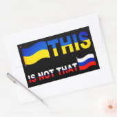 Oekraïne Dit is niet Rechthoekige Sticker (Envelop)