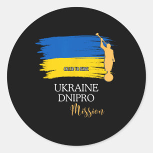 Oekraïne Dnipro Mormoon Lds Missie Missionaris Ronde Sticker