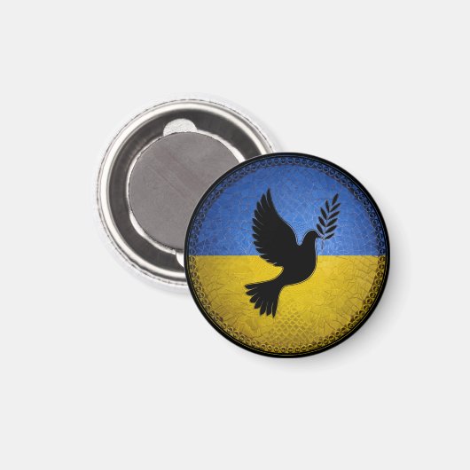 Oekraïne Dove of Peace Magneet (Voorkant / Achterkant)