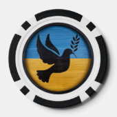 Oekraïne Dove of Peace Poker Chips (Achterkant)