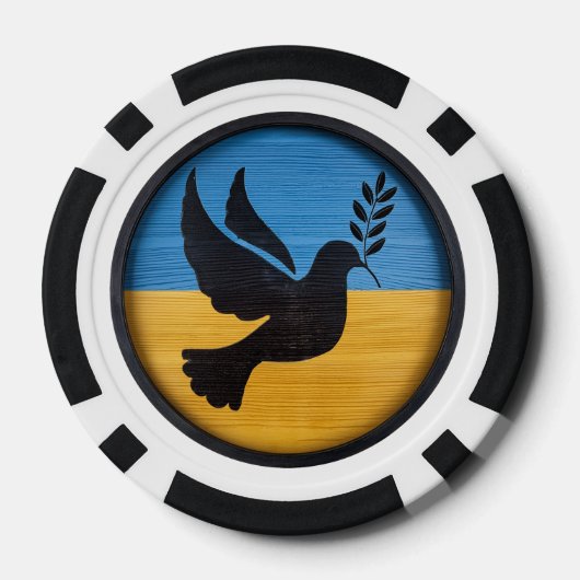 Oekraïne Dove of Peace Poker Chips (Achterkant)