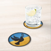 Oekraïne Dove of Peace Ronde Kartonnen Onderzetter (Insitu)