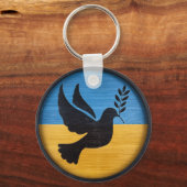 Oekraïne Dove of Peace Sleutelhanger (Achterkant)