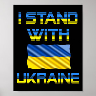 Oekraïne Drietand Oekraïense Vlag Oekraïense Vlag Poster