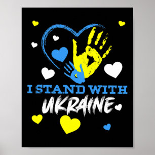 Oekraïne Drietand Oekraïense Vlag Oekraïense Vlag Poster