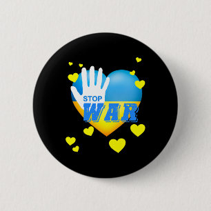 Oekraïne Drietand Oekraïense Vlag Oekraïense Vlag Ronde Button 5,7 Cm