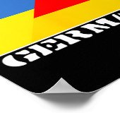 Oekraïne Duitsland  Poster (Hoek)