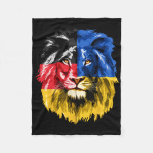 Oekraine Duitsland Vlag Leeuw Deutschland Oekraïen Fleece Deken