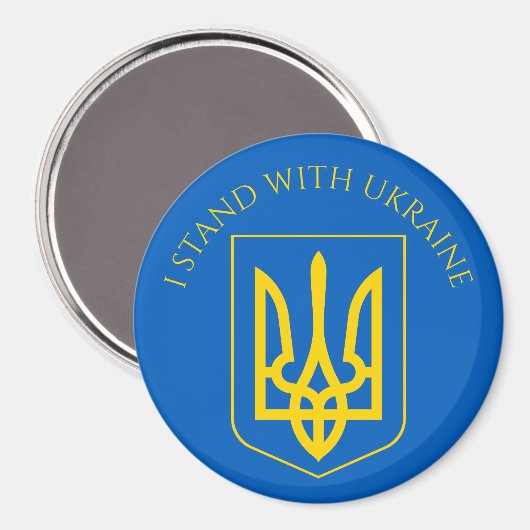 oekraïne embleemknop magneet (Voorkant / Achterkant)