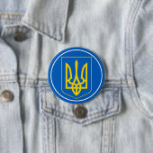 oekraïne embleemknop ronde button 7,6 cm (In situ)