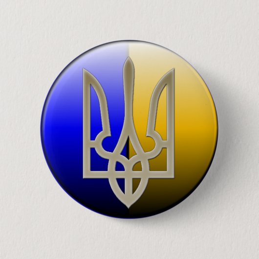 Oekraïne Emblem Badge Ronde Button 5,7 Cm (Voorkant)