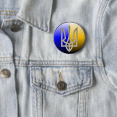 Oekraïne Emblem Badge Ronde Button 5,7 Cm (In situ)