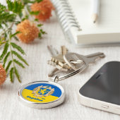 Oekraïne en het Lviv-gebied - Wapenmunt, Oekraïens Sleutelhanger (Zijkant)