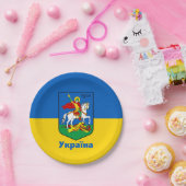 Oekraïne en Kiev wapenschild, Knight Herb/У к р ї Papieren Bordje (Feest)