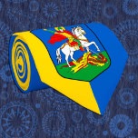 Oekraïne en Kiev wapenschild, Knight Herb/У к р ї  Stropdas<br><div class="desc">Stropdas: Oekraïne & Kiev Area Coat of Arms - Knight on white horse fight dragon,  Oekraïens hoofdstedelijk embleem / У р ї а</div>