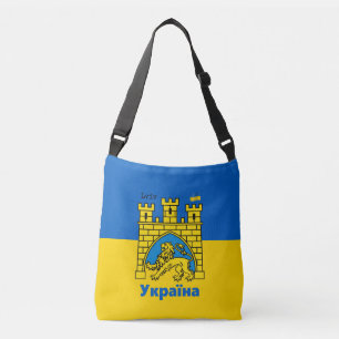 Oekraïne en Lviv-stad - wapenschild, Oekraïense Crossbody Tas