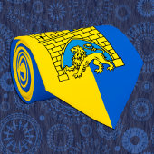 Oekraïne en Lviv-stad - wapenschild, Oekraïense vl Stropdas