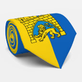 Oekraïne en Lviv-stad - wapenschild, Oekraïense vl Stropdas (Opgerold)
