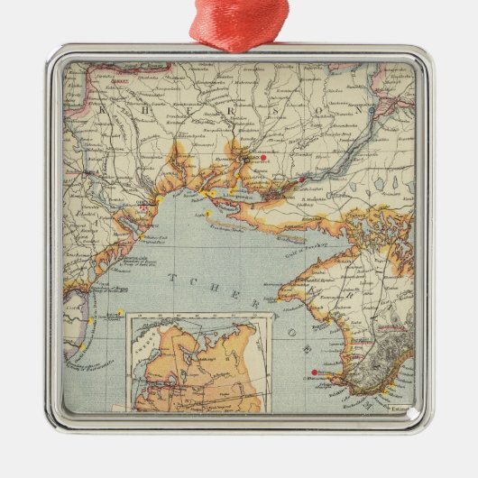 Oekraïne en Moldavië Metalen Ornament (Voorkant)