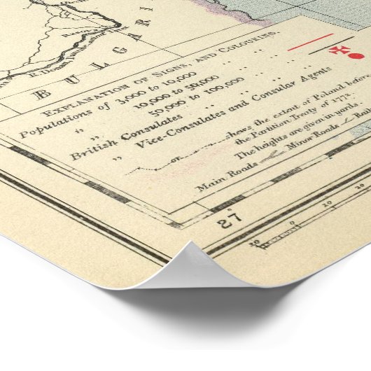 Oekraïne en Moldavië Poster (Hoek)