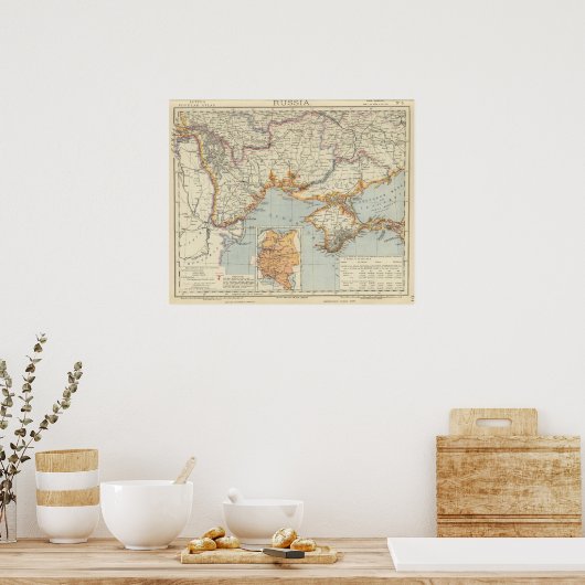 Oekraïne en Moldavië Poster (Keuken)