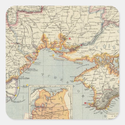 Oekraïne en Moldavië Vierkante Sticker (Voorkant)