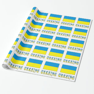 Oekraïne en Oekraïense vlag Cadeaupapier