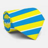 Oekraïne en Oekraïense vlag Stropdas (Opgerold)