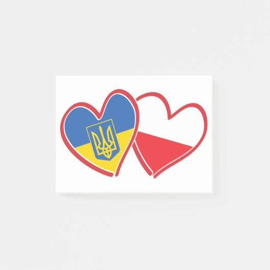 Oekraïne-en-Poolse vlag Post-it® Notes (Voorkant)