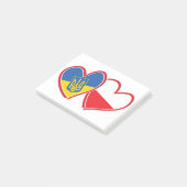 Oekraïne-en-Poolse vlag Post-it® Notes (Schuin)