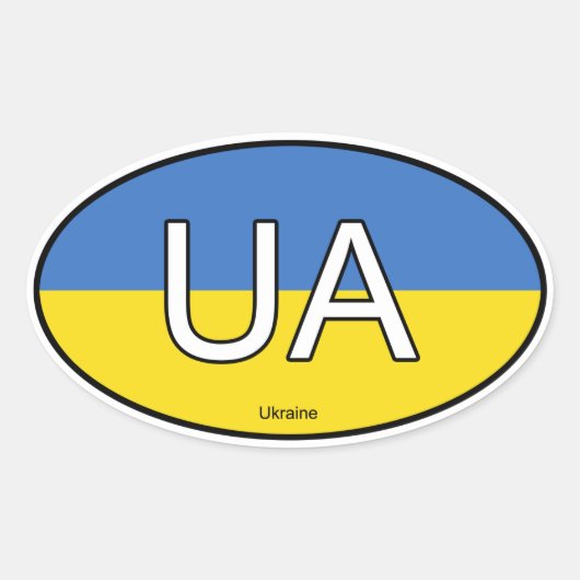 Oekraïne Euro Sticker (Voorkant)