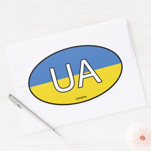 Oekraïne Euro Sticker (Envelop)