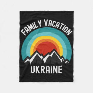 Oekraïne Familie Vakantie Matching Outfit Fleece Deken