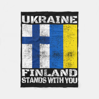 Oekraïne Finland Staat Met Jou Finse Steun Fleece Deken