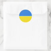 Oekraïne Fisheye Vlag Sticker (Tas)