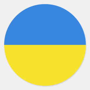 Oekraïne Fisheye Vlag Sticker