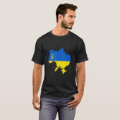 Oekraïne Flag Emblem Map Patriot T-shirt (Voorkant volledig)