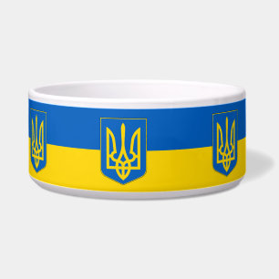 Oekraïne Flag Pet Bowl Voerbakje
