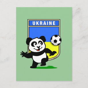 Oekraïne Football Panda Briefkaart