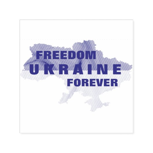 Oekraïne Forever Freedom Zelfinkkend stempel (Design)