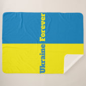 Oekraïne Forever Sherpa Blanket Sherpa Deken (Voorkant (horizontaal))