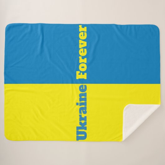 Oekraïne Forever Sherpa Blanket Sherpa Deken (Voorkant (horizontaal))