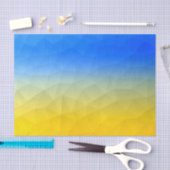 Oekraïne geel blauw geometrisch mesh patroon tissuepapier (Craft)