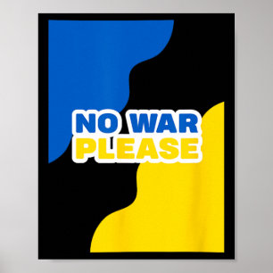 Oekraine Geen Oorlog Alsjeblieft Vrede Met Oekraïe Poster