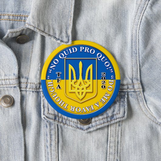 Oekraïne Geen Quid Pro Quo Button (In situ)