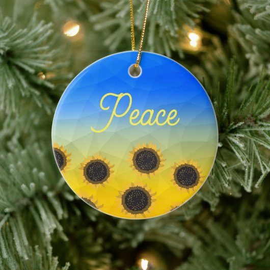 Oekraïne geometrische maaswijdtemeters Zonnebloeme Keramisch Ornament (Boom)