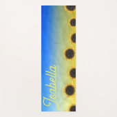 Oekraïne geometry mesh patroon Flowers Jouw naam Yogamat (Voorkant)