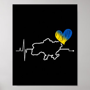 Oekraïne Geschenk Vlag Oekraïne Kiev Oekraïens Ukr Poster